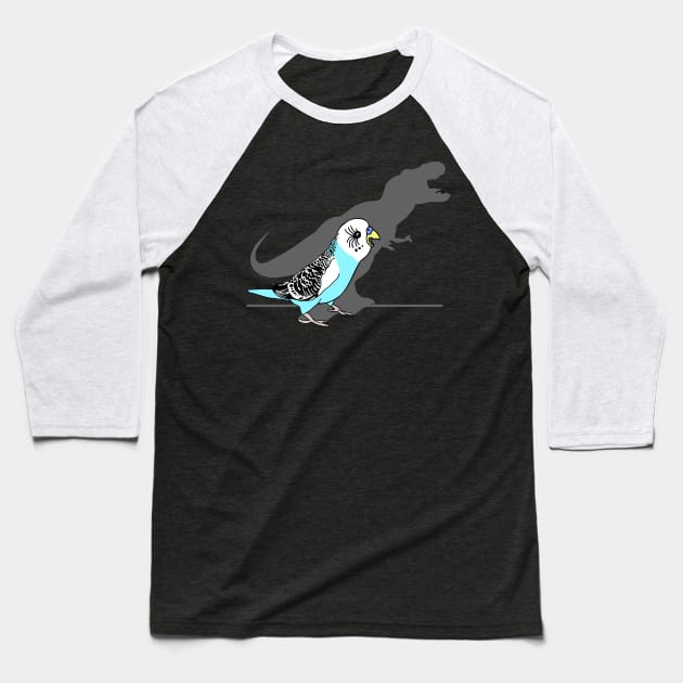 dinosaur shadow - budgie Baseball T-Shirt by FandomizedRose